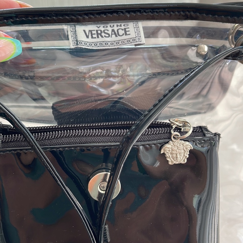 RARE VINTAGE 1990’s Young Versace Transparent Backpack - Picture 17 of 17